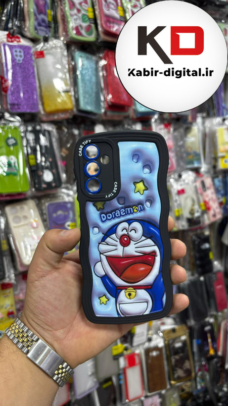 قاب گوشی Galaxy A24 - Galaxy A54- Galaxy A14 سامسونگ منحنی دور سیلیکونی متال طرح سه بعدی عروسکی