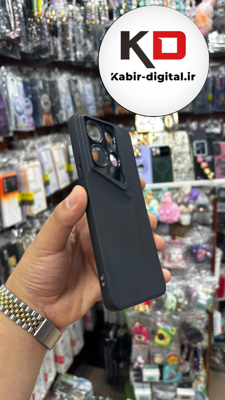 قاب گوشی Redmi Note 13 4G شیائومی سری Porsche Design پورش دیزاین Hard LUXURY محافظ لنز دار مشکی