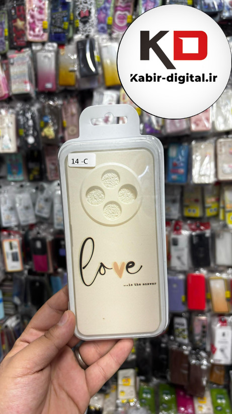 قاب گوشی Redmi 14C - Poco C75 - Redmi A4 شیائومی طرح سیلیکونی Solid محافظ لنزدار طرح LOVE