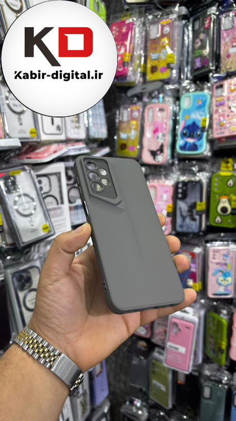 قاب گوشی Galaxy A13 4G سامسونگ سری Porsche Design پورش دیزاین Hard LUXURY محافظ لنز دار خاکی