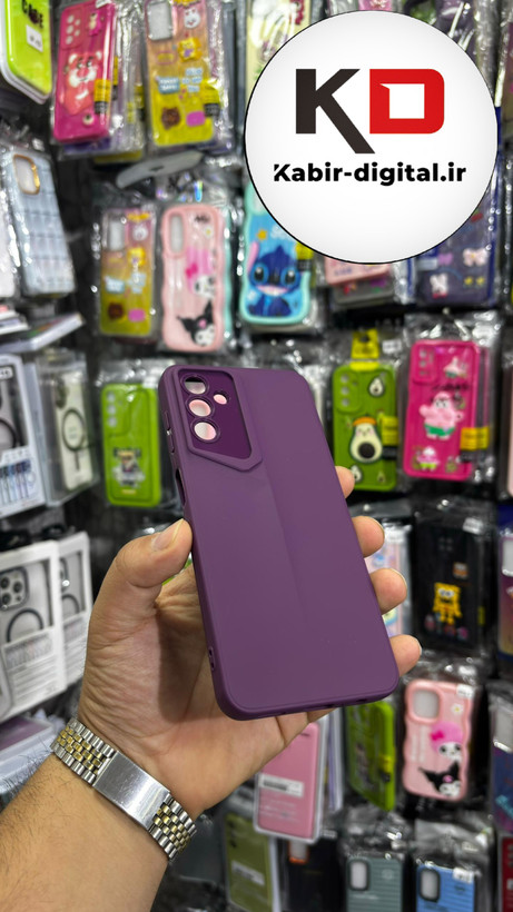 قاب گوشی Galaxy A04s سامسونگ سری Porsche Design پورش دیزاین Hard LUXURY محافظ لنز دار بنفش