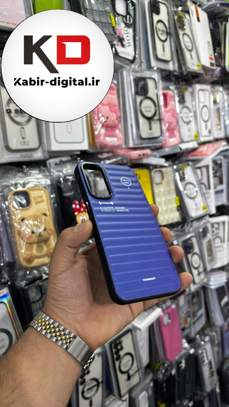 قاب گوشی Galaxy A15 سامسونگ طرح ضد ضربه مات یانگ کیت YoungKit طرح مگ سیف بنفش
