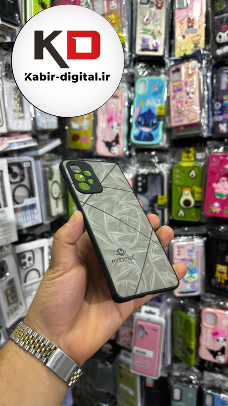 قاب گوشی Galaxy A73 سامسونگ طرح ژله ای چرمی ساده REMAX خاکستری