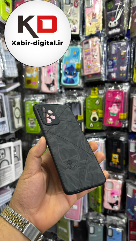قاب گوشی Galaxy A73 سامسونگ طرح ژله ای چرمی ساده REMAX مشکی