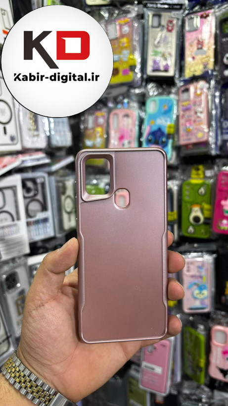 قاب گوشی Galaxy A21s سامسونگ سیلیکونی نیوزون پشت براق لاکچری زرگلد