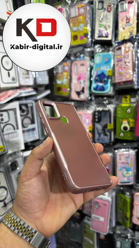 قاب گوشی Galaxy A21s سامسونگ سیلیکونی نیوزون پشت براق لاکچری زرگلد