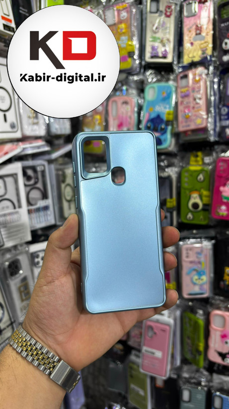 قاب گوشی Galaxy A21s سامسونگ سیلیکونی نیوزون پشت براق لاکچری آبی