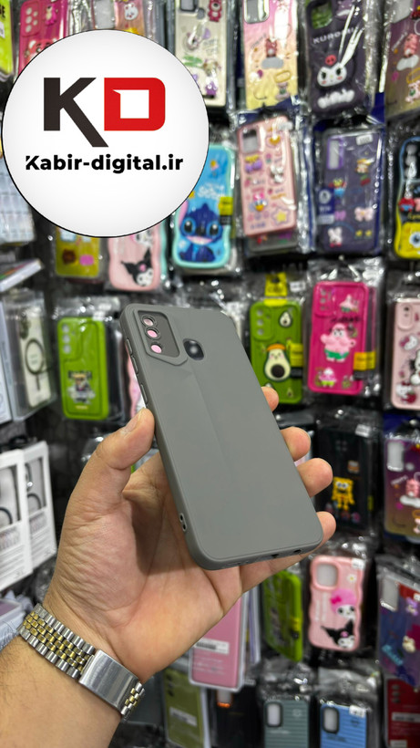 قاب گوشی Galaxy A30 سامسونگ سری Porsche Design پورش دیزاین Hard LUXURY محافظ لنز دار خاکی