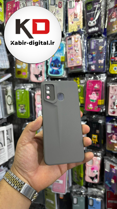 قاب گوشی Galaxy A30 سامسونگ سری Porsche Design پورش دیزاین Hard LUXURY محافظ لنز دار خاکی