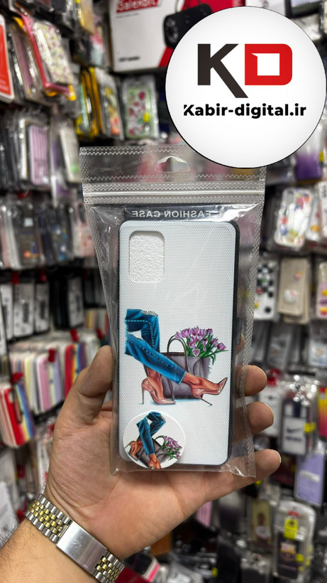 قاب گوشی Galaxy A31/51 سامسونگ فانتزی سوزنی برجسته طرح دخترانه پاپ سوکت دار