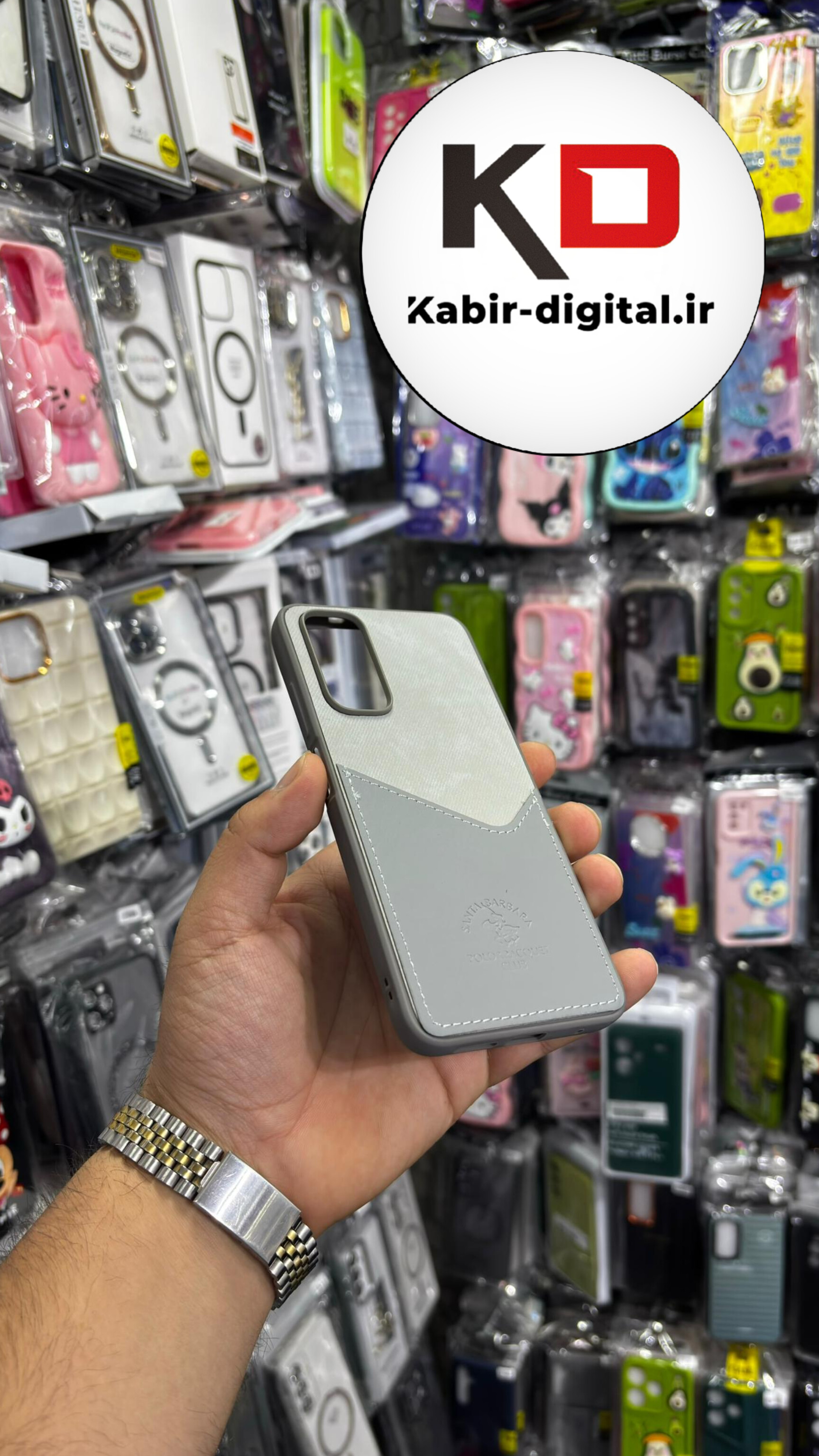 قاب گوشی Redmi Note 11/ Note 11s /Note 12sشیائومی طرح دو تیکه پارچه و چرم کلاسیک HARD چرمی پولوPULO جاکارتی دار چرمی خاکستری