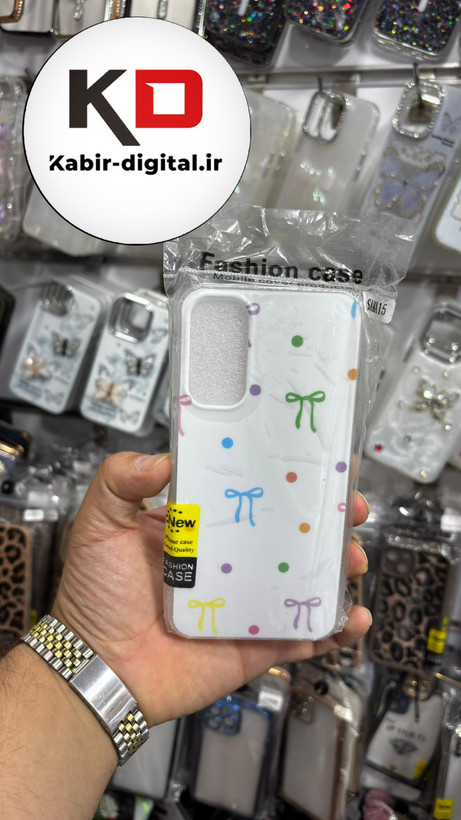 قاب گوشی Galaxy A15سامسونگ فانتزی اورجینال دور سیلیکونی ضدخش ضد ضربه طرح پاپیون رنگی