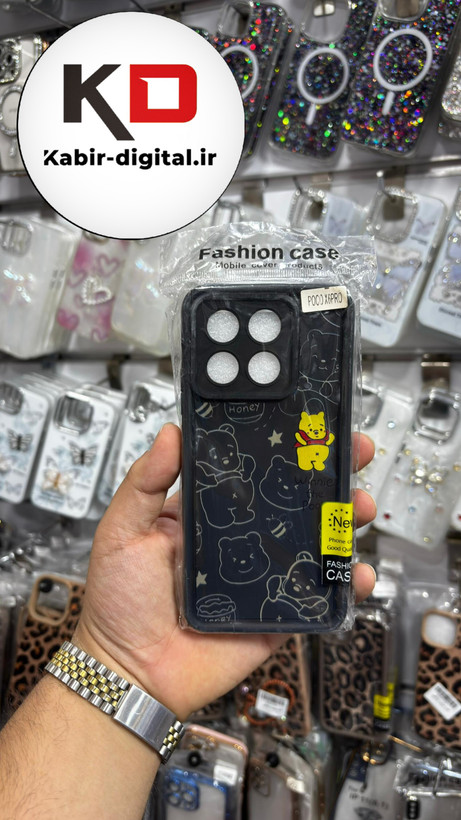 قاب گوشی Poco X6 Pro شیائومی طرح سیلیکونی Solid عروسکی برجسته محافظ لنزدار طرح پوه