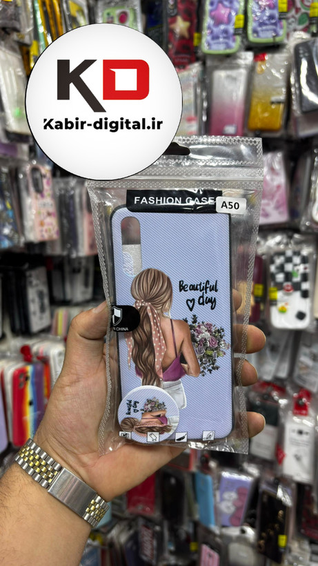 قاب گوشی Galaxy A30s/A50/A50s سامسونگ فانتزی سوزنی برجسته طرح دخترانه پاپ سوکت دار محافظ لنز دار