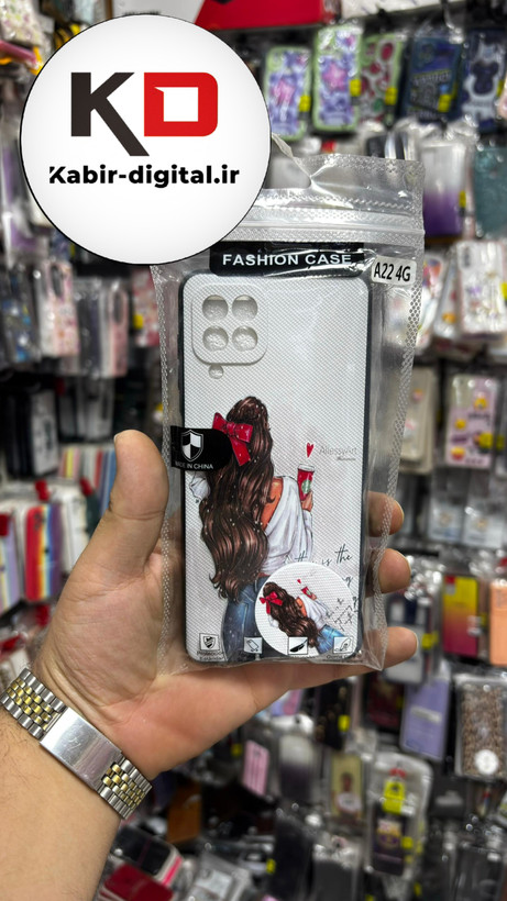 قاب گوشی Galaxy A22 4G/ M32 سامسونگ فانتزی سوزنی برجسته طرح دخترانه پاپ سوکت دار محافظ لنز دار
