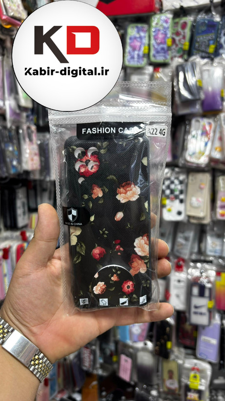 قاب گوشی Galaxy A22 4G/ M32 سامسونگ فانتزی سوزنی برجسته طرح گل پاپ سوکت دار محافظ لنز دار