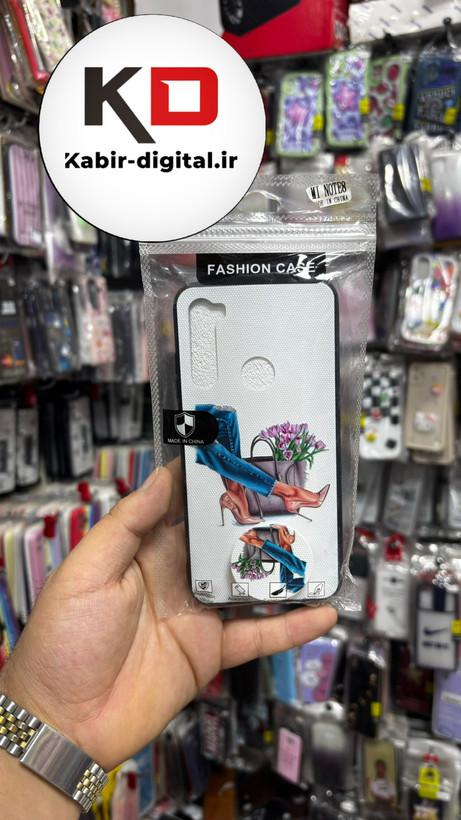 قاب گوشی Redmi Note 8شیائومی فانتزی سوزنی برجسته طرح دخترانه پاپ سوکت دار