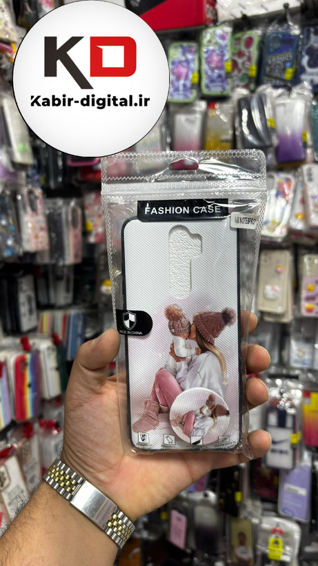 قاب گوشی Redmi Note 8 Proشیائومی فانتزی سوزنی برجسته طرح مادر و دختر پاپ سوکت دار