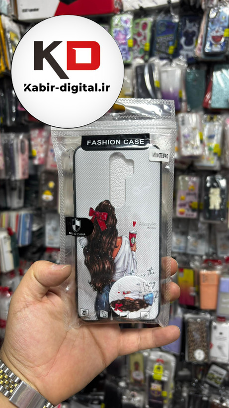 قاب گوشی Redmi Note 8 Proشیائومی فانتزی سوزنی برجسته طرح دخترانه پاپ سوکت دار