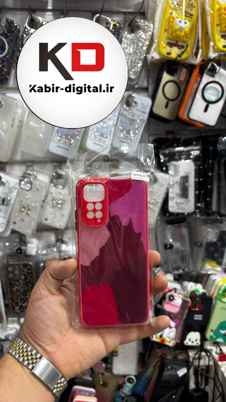 قاب گوشی Redmi Note 11 4G/Note 11s /Note 12sشیائومی مدل آبرنگی رنگ قرمز