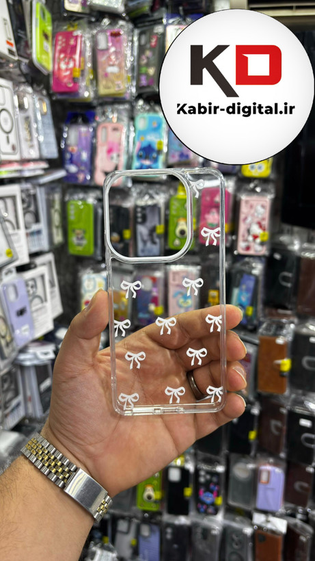قاب گوشی Redmi Note 14 4G شیائومی لاکچری شفاف لنز کرومی طرح پاپیون مینیمال