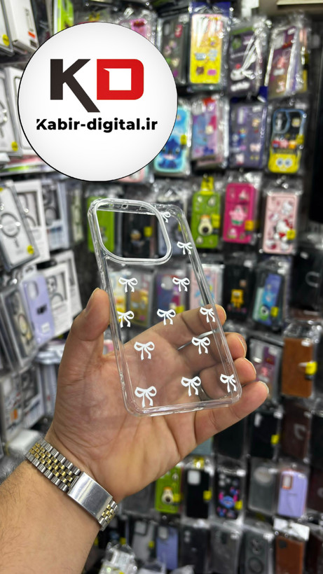 قاب گوشی Redmi Note 14 4G شیائومی لاکچری شفاف لنز کرومی طرح پاپیون مینیمال