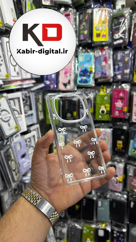قاب گوشی Redmi Note 14 Pro 4G /Note 14 Pro 5G /Note 14 Pro plus شیائومی لاکچری شفاف لنز کرومی طرح پاپیون مینیمال
