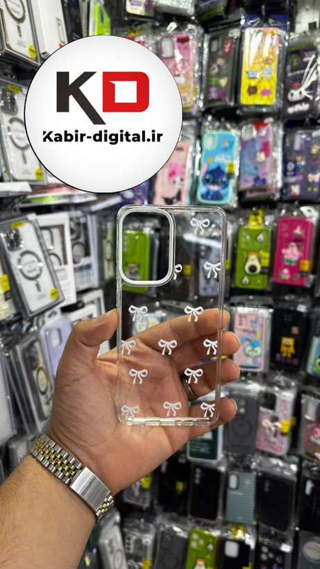 قاب گوشی Galaxy A12/M12سامسونگ لاکچری شفاف لنز کرومی طرح پاپیون مینیمال