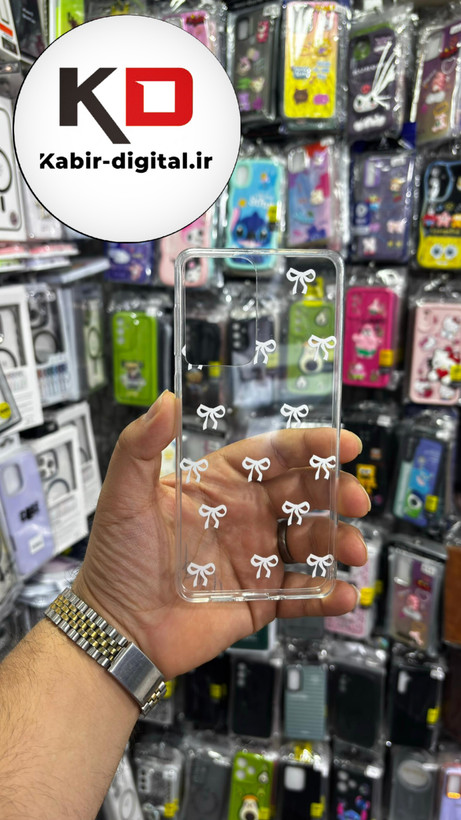 قاب گوشی Galaxy A73سامسونگ لاکچری شفاف طرح پاپیون مینیمال