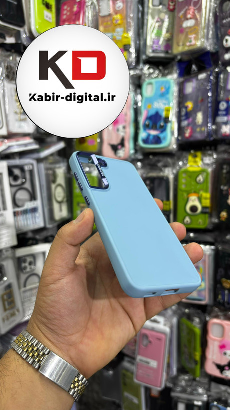 قاب گوشی Galaxy S21 FE سامسونگ طرح سیلیکونی ژله ای اورجینال CASE PRO آبی روشن