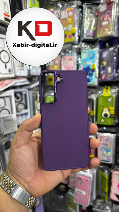 قاب گوشی Galaxy S21 FE سامسونگ طرح سیلیکونی ژله ای اورجینال CASE PRO بنفش
