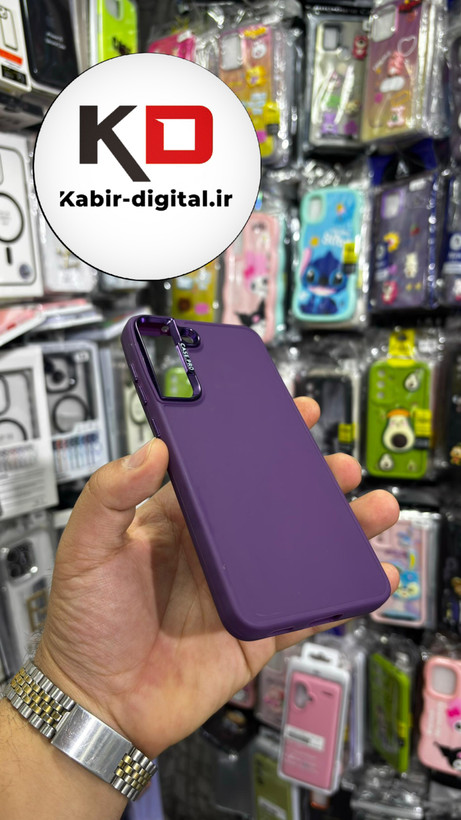 قاب گوشی Galaxy S21 FE سامسونگ طرح سیلیکونی ژله ای اورجینال CASE PRO بنفش