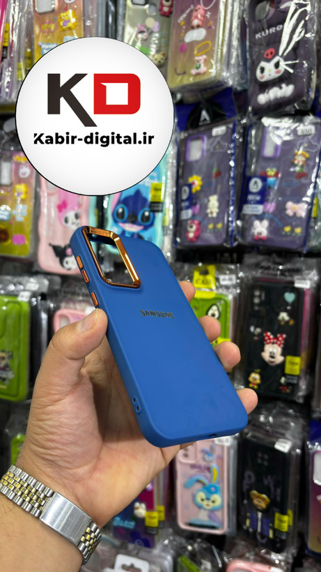 قاب گوشی Galaxy S23 FEسامسونگ طرح So CooL اورجینال Qseries لنز کرومی آبی