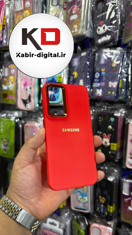 قاب گوشی Galaxy S23 FEسامسونگ طرح So CooL اورجینال Qseries لنز کرومی قرمز