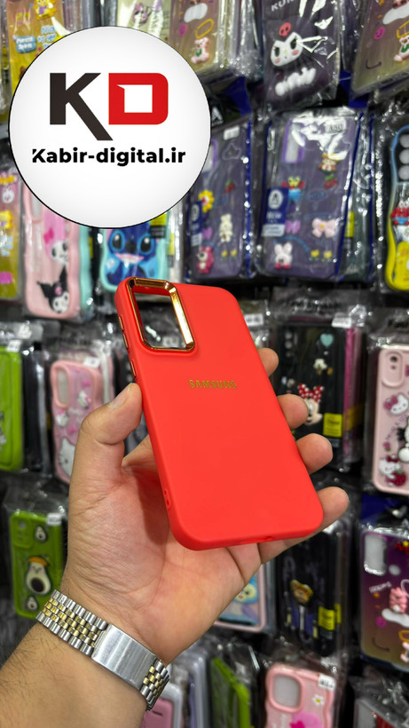 قاب گوشی Galaxy S23 FEسامسونگ طرح So CooL اورجینال Qseries لنز کرومی قرمز