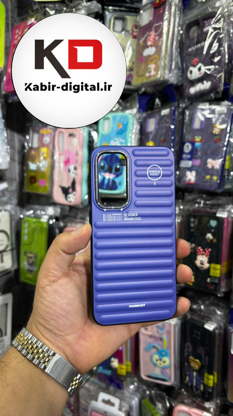 قاب گوشی Galaxy S23 FE سامسونگ طرح ضد ضربه مات یانگ کیت YoungKit طرح مگ سیف بنفش