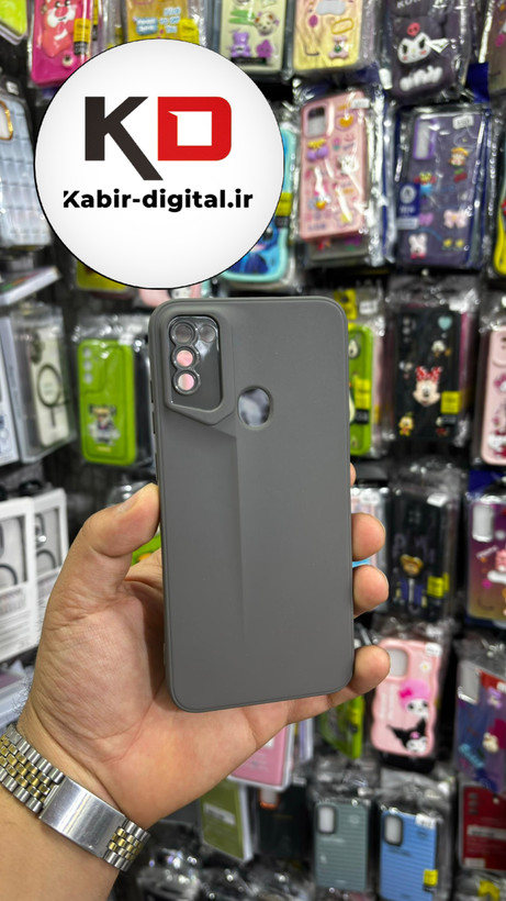 قاب گوشی Galaxy A11/M11 سامسونگ سری Porsche Design پورش دیزاین Hard LUXURY محافظ لنز دار خاکستری