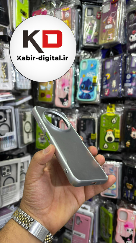 قاب گوشی Redmi A3 شیائومی New Zone سیلیکونی متالیک Sport نقره ای