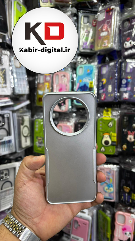قاب گوشی Redmi A3 شیائومی New Zone سیلیکونی متالیک Sport نقره ای