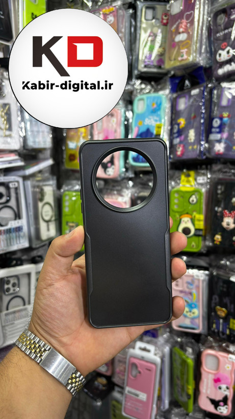 قاب گوشی Redmi A3 شیائومی New Zone سیلیکونی متالیک Sport مشکی