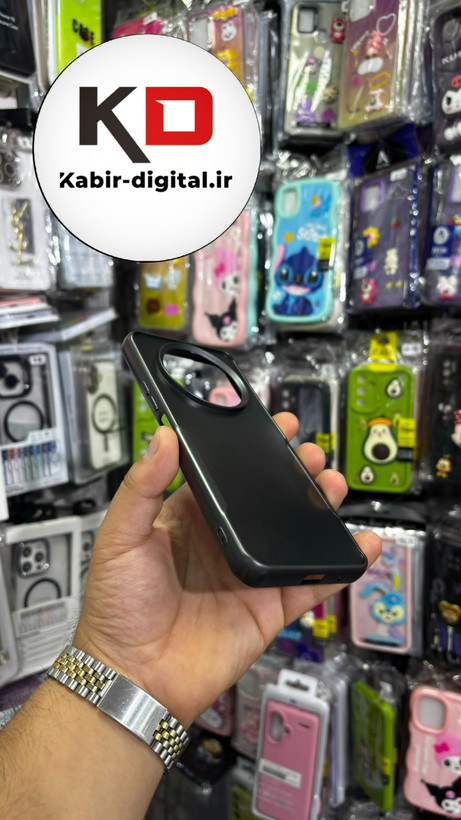 قاب گوشی Redmi A3 شیائومی New Zone سیلیکونی متالیک Sport مشکی