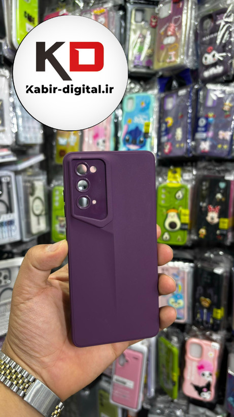 قاب گوشی Galaxy S20 FE سامسونگ سری Porsche Design پورش دیزاین Hard LUXURY محافظ لنز دار بنفش