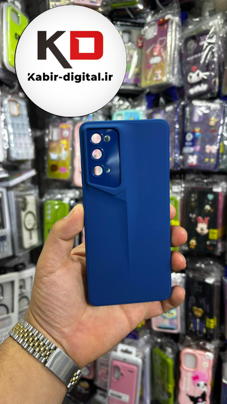 قاب گوشی Galaxy S20 FE سامسونگ سری Porsche Design پورش دیزاین Hard LUXURY محافظ لنز دار آبی کاربنی