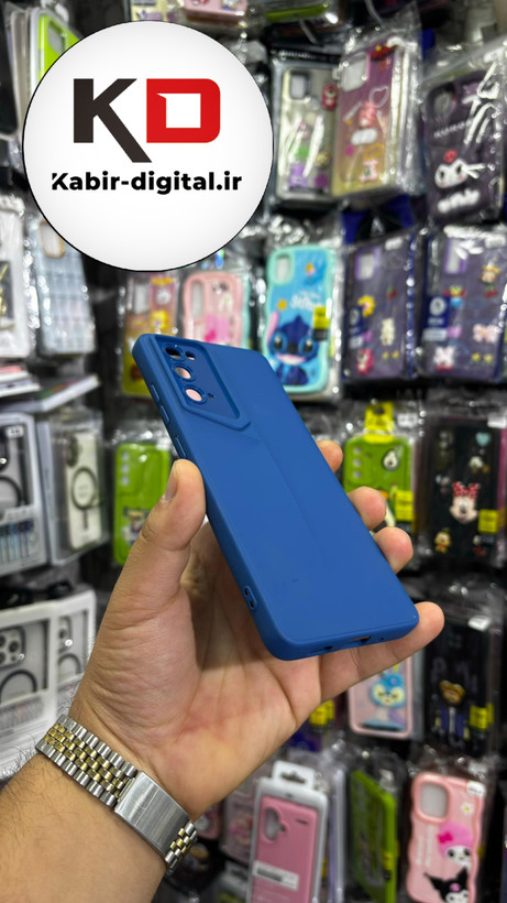 قاب گوشی Galaxy S20 FE سامسونگ سری Porsche Design پورش دیزاین Hard LUXURY محافظ لنز دار آبی کاربنی