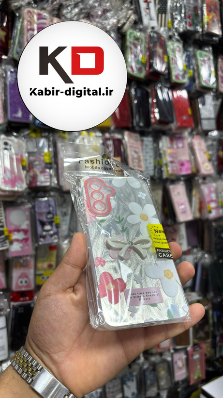 قاب گوشی Galaxy A26/A16سامسونگ Brush Case طرح پاپیون و گل سرخ محافظ لنز دار