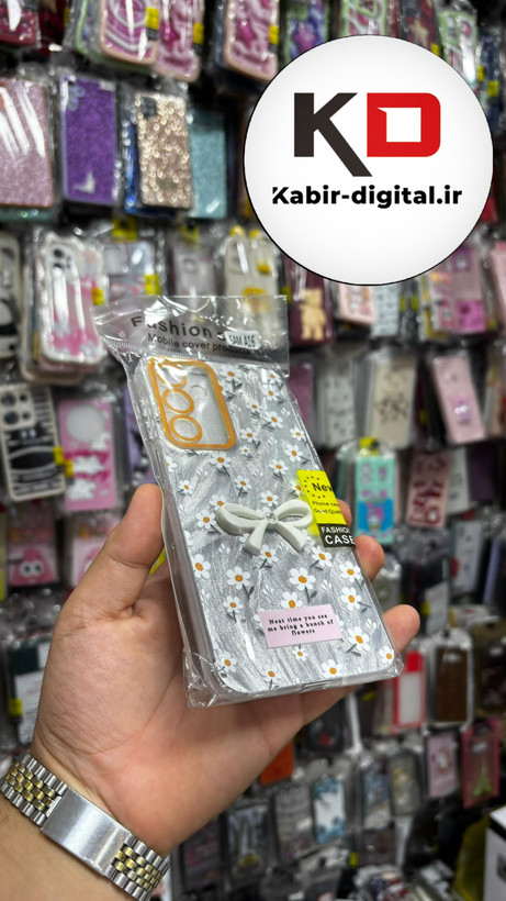 قاب گوشی Galaxy A26/A16سامسونگ Brush Case طرح پاپیون و گل بابونه محافظ لنز دار