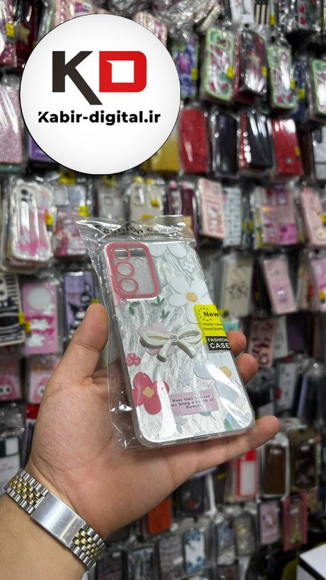 قاب گوشی Galaxy A26/A16سامسونگ Brush Case طرح پاپیون و گل سرخ محافظ لنز دار