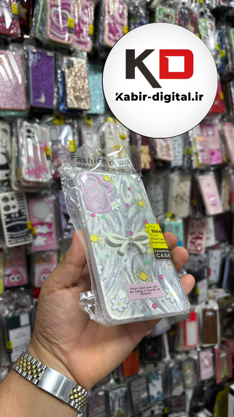 قاب گوشی Galaxy A36سامسونگ Brush Case طرح پاپیون و گل محافظ لنز دار