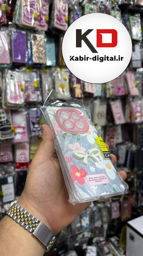 قاب گوشیRedmi Note 14 Pro 4Gشیائومی Brush Case طرح پاپیون و گل سرخ محافظ لنز دار