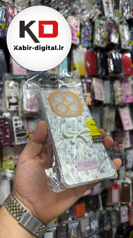 قاب گوشیRedmi Note 14 Pro 4Gشیائومی Brush Case طرح پاپیون و گل بابونه محافظ لنز دار